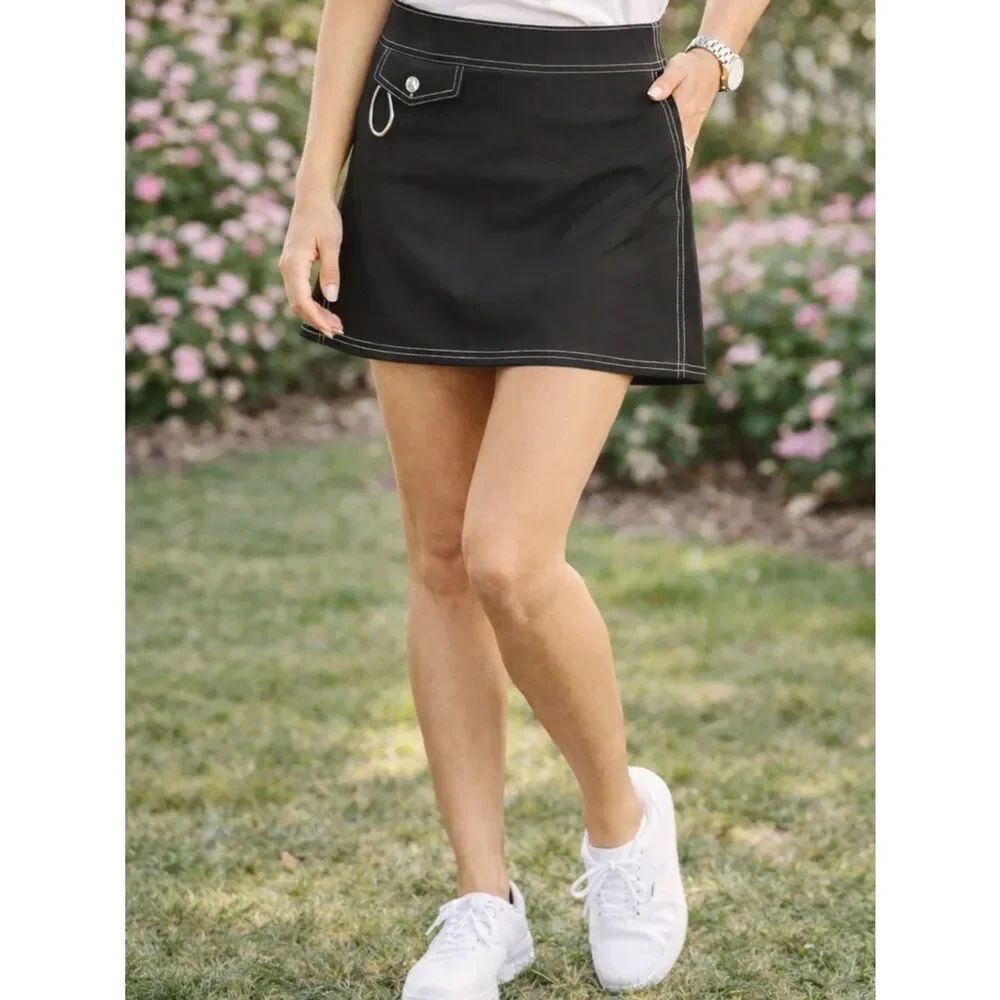 Birdwell Beach Britches white stitching Tennis Golf skirt